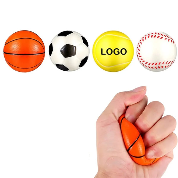 2.5 inchs Foam Sports Footballs Mini Stress Balls