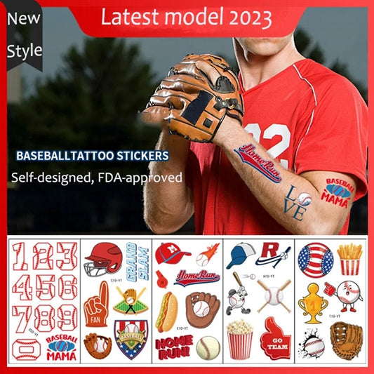 Baseball Tattoo Sticker