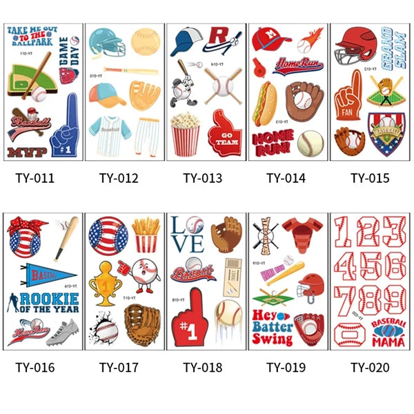 Baseball Tattoo Sticker