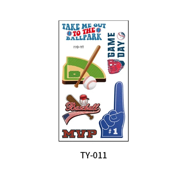 Baseball Tattoo Sticker