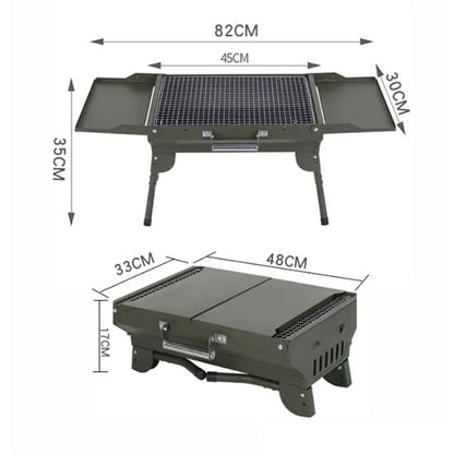 Portable Foldable Camping Charcoal BBQ Grill