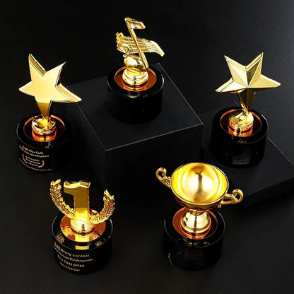 Children's Mini Metal Crystal Trophies Kids' Miniature Award