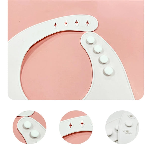 Adjustable Silicone Babies & Toddlers Feeding Bib