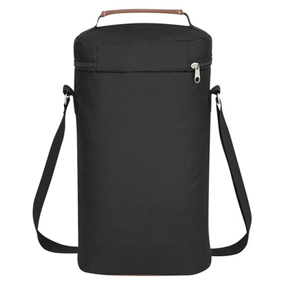 Insulated 2 Bottle Wine Cooler Carrier Tote Bag