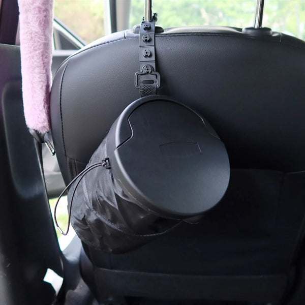 Portable Car Trash Can with Lid