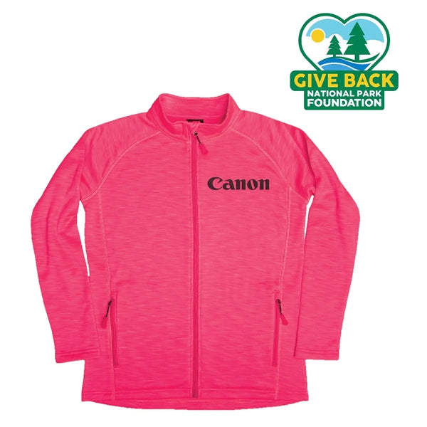 ACE Ladies' Full Zip Space Dye Track Jacket