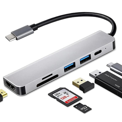 USB C Hub 6 in 1 Dongle