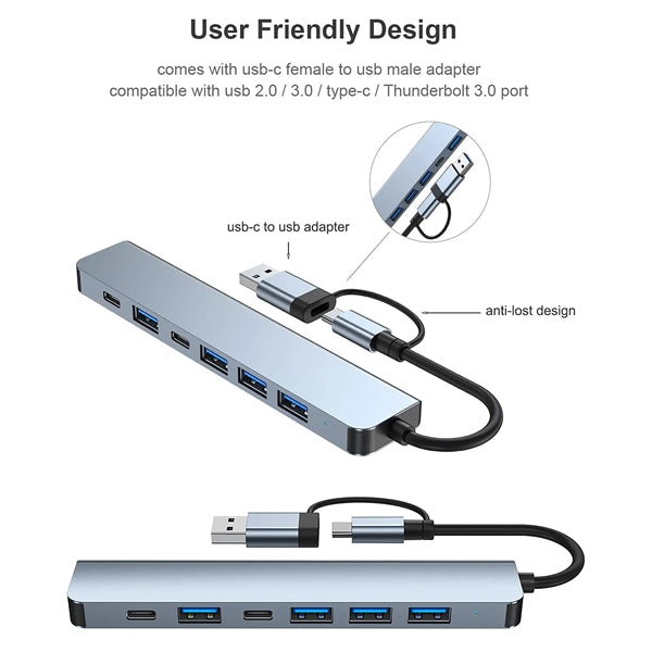 7 in 1 USB C HUB Spliter