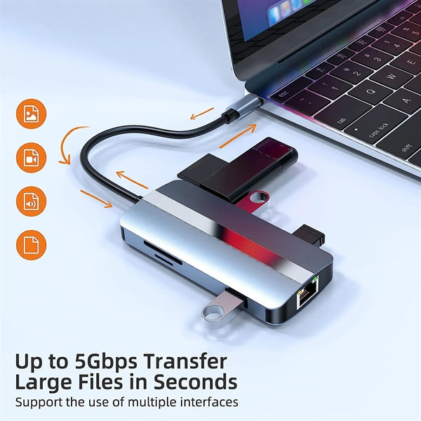 8 in 1 USB C Hub Adapter