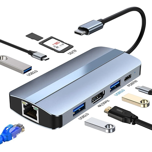 9 In 1 USB C HUB Adapter Docking Station