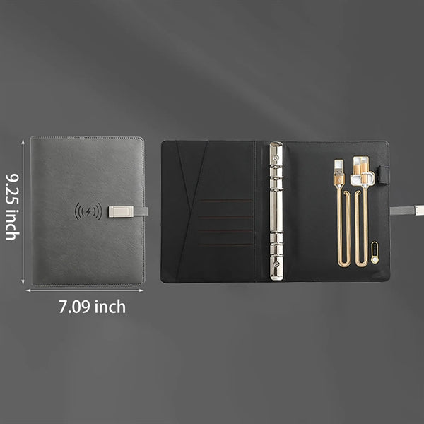 Wireless Charging A5 Notebook With Power Bank and 16G U Disk