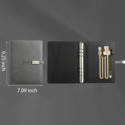 Wireless Charging A5 Notebook With Power Bank and 16G U Disk