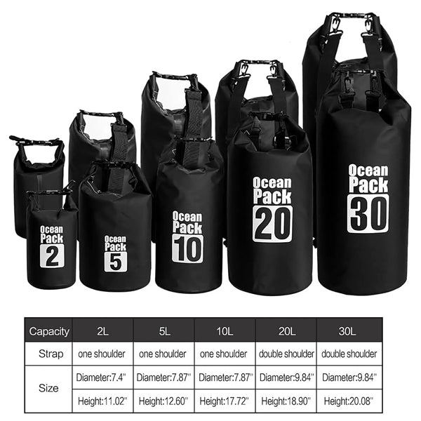 10L Waterproof Wet/Dry Bag Ocean Pack
