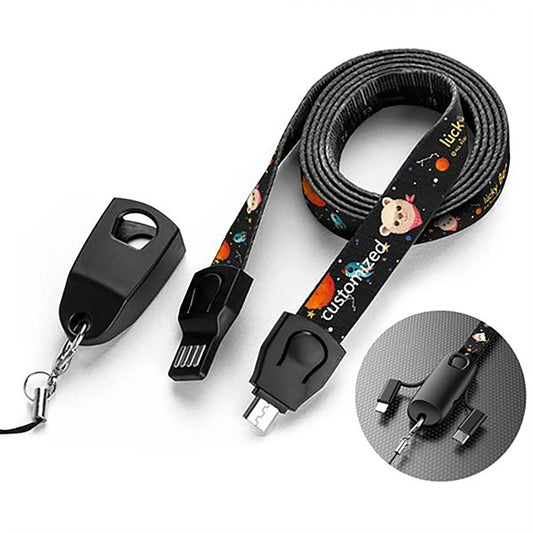 3 in 1 Lanyard Strap USB Charging