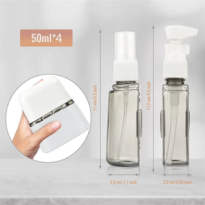 4-in-1 Travel Bottles for Toiletries