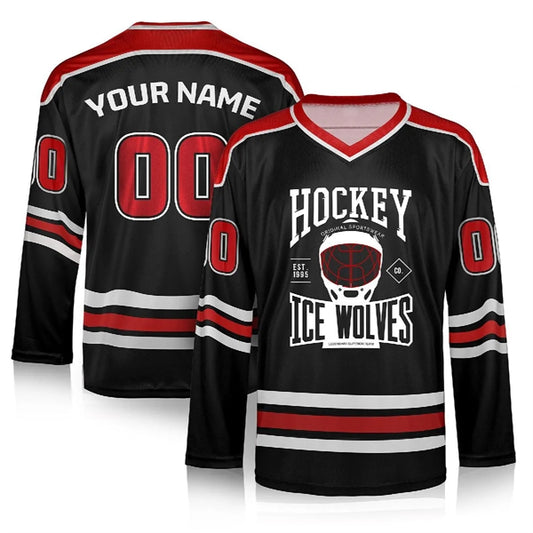 CUSTOM PERFORMANCE PERSONALIZED SUBLIMATED ICE HOCKEY JERSEY