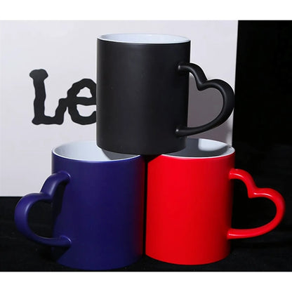 Color Changing Mug With Heart-Shaped Handle