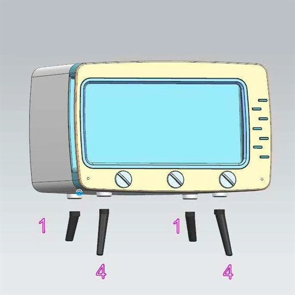 Tv Shaped Tissue Box With Phone Holder