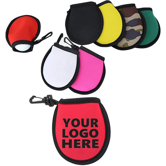 MOQ100 Golf Ball Cleaning Pouch With Clip