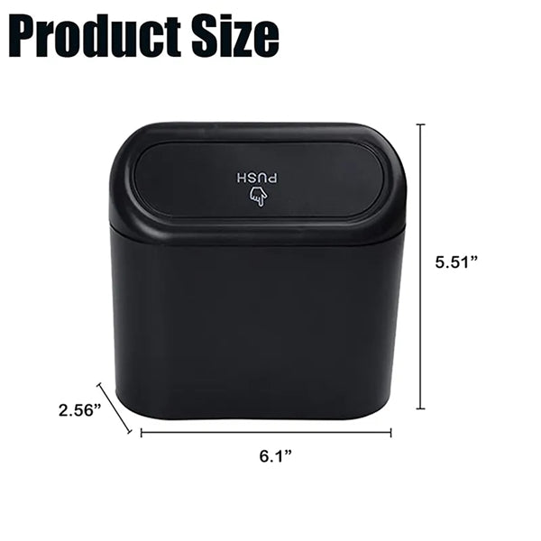 Car Trash Can with Lid