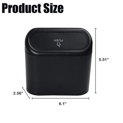 Car Trash Can with Lid