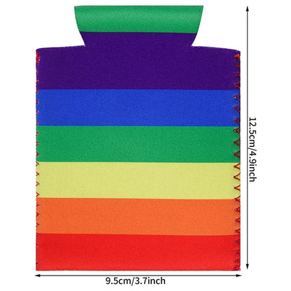 Rainbow Can Coolers Sleeves