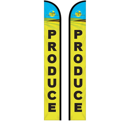 15' Double Sided Custom Portable Half Drop Banners
