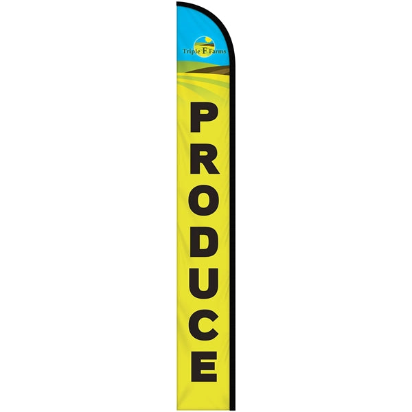 15' Double Sided Custom Portable Half Drop Banners