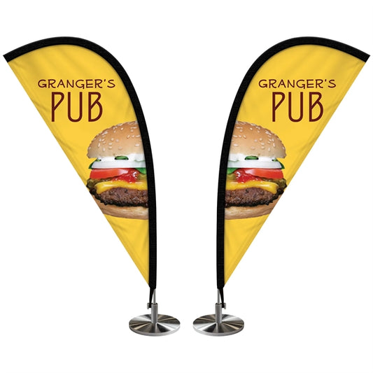 Double Sided Mini Desktop Teardrop Banner