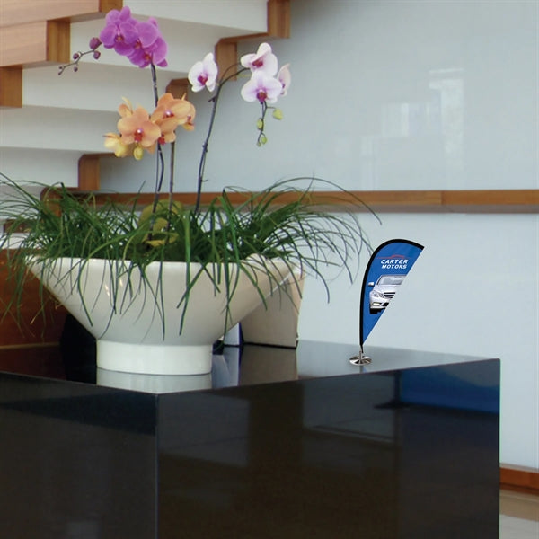 Double Sided Mini Desktop Teardrop Banner