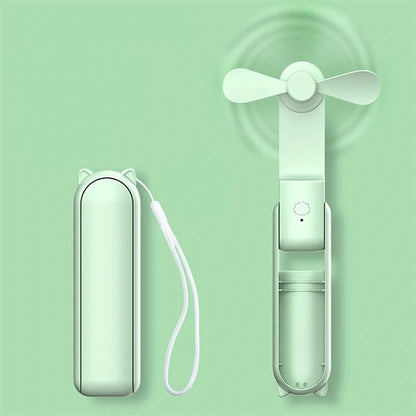Usb Rechargeable Foldable  3 In 1 Handheld Mini Fan
