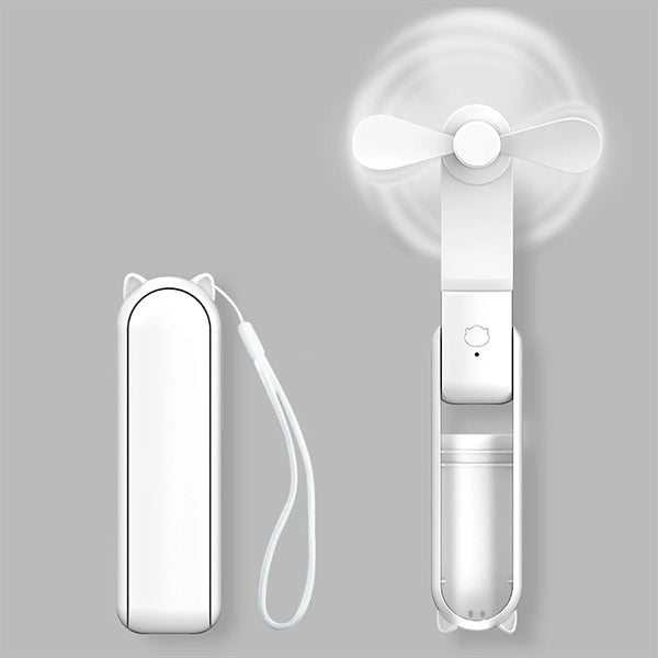Usb Rechargeable Foldable  3 In 1 Handheld Mini Fan