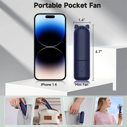 Usb Rechargeable Foldable  3 In 1 Handheld Mini Fan