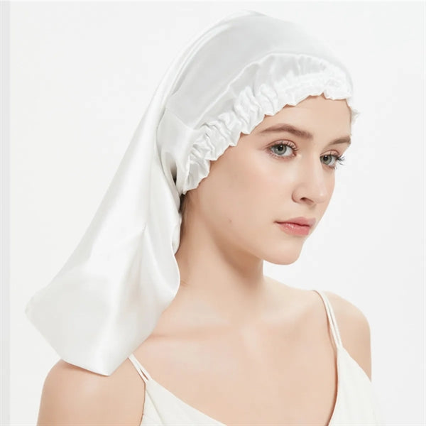 Silk Satin Long Bonnet