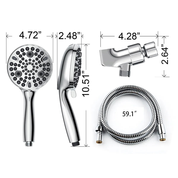 Handheld Shower Head With Hose