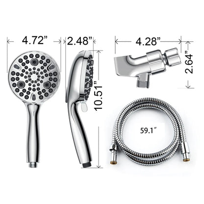 Handheld Shower Head With Hose