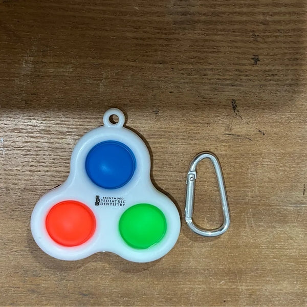 Simple Popper Fidget Bubble Keychain Toy