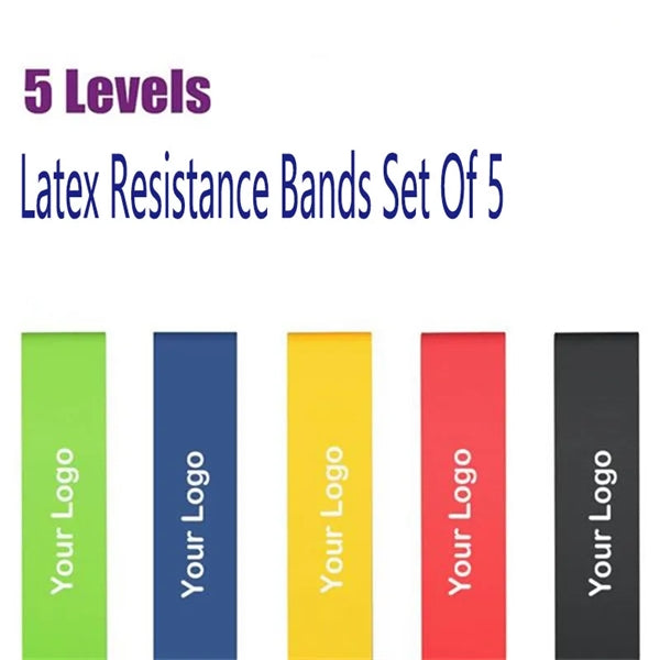 5-Piece Latex Resistance Bands Set