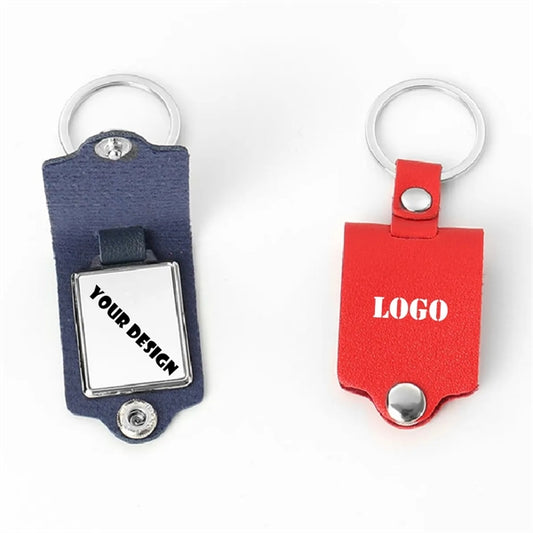 PU Leather Frame Keychain