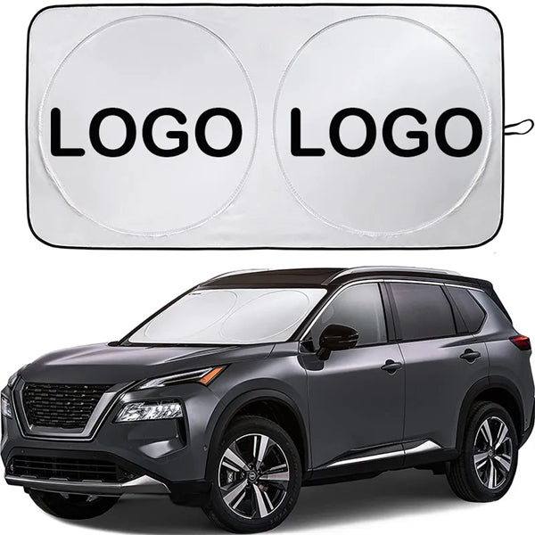 Car Windshield Sun Shade with Storage Pouch