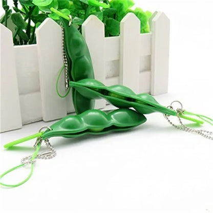 Edamame Keychain Fidget Toys