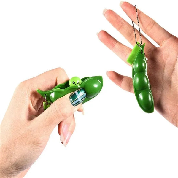 Edamame Keychain Fidget Toys