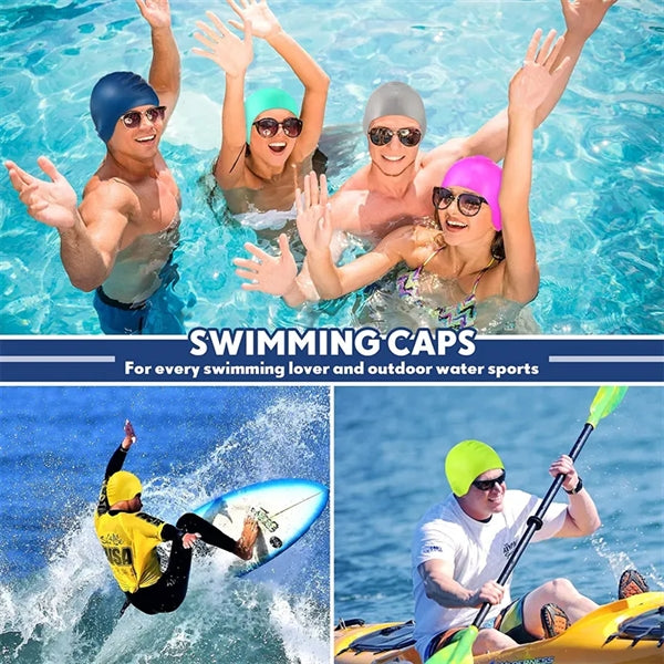 Unisex Adult Swim Cap Silicone