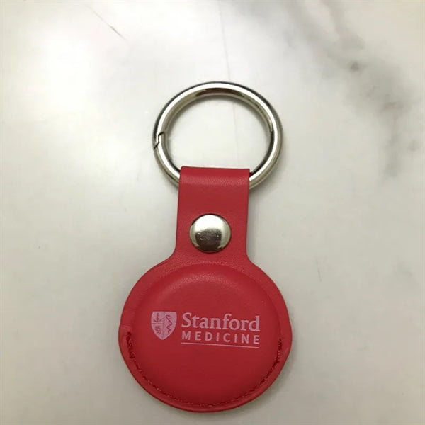 Round Air-tag Silicone Case With Keyring