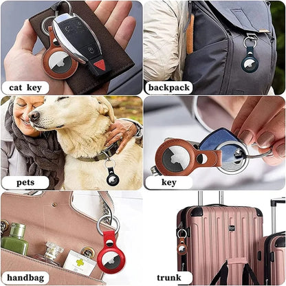 Round Air-tag Silicone Case With Keyring