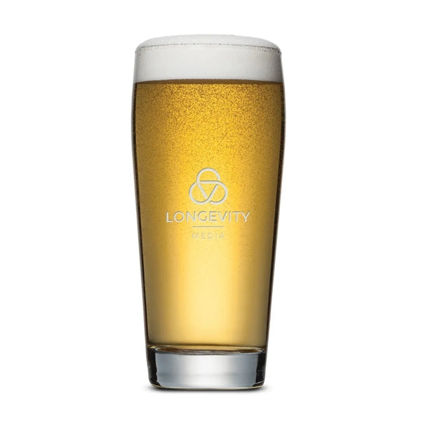 Wilmington Beer Glass - Deep Etch