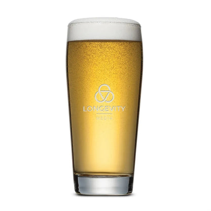 Wilmington Beer Glass - Deep Etch