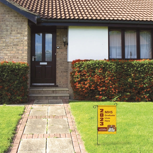 14" x 20" Custom Single Reverse Garden Banner with Hardware