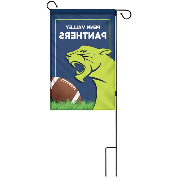 14" x 20" Custom Single Reverse Garden Banner with Hardware