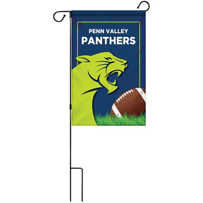 14" x 20" Custom Double Sided Garden Banner with Hardware